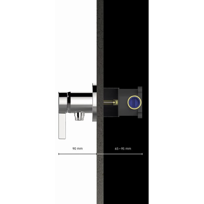 Keuco IXMO SOLO Unterputz Duschsystem mit Einhebelmischer und Brauseset