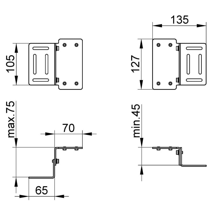 Keuco IXMO Befestigungswinkel