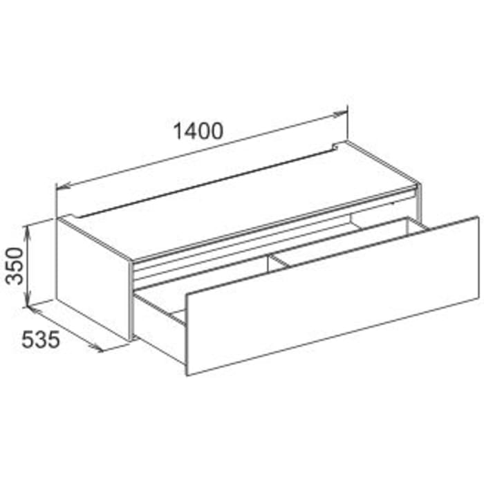 Keuco EDITION 11 Planning Modul Unterbauschrank 140 x 53,5 cm