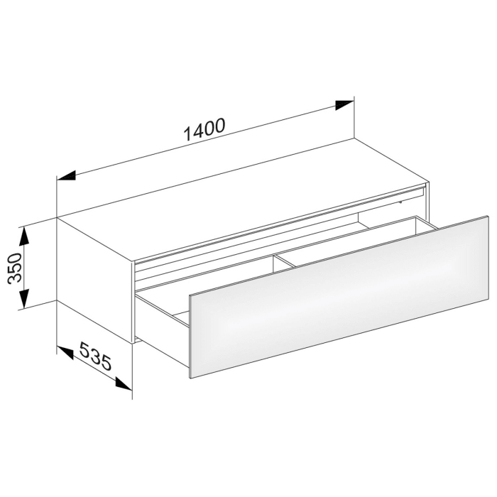 Keuco EDITION 11 Sideboard 140 x 53,5 x 35 cm