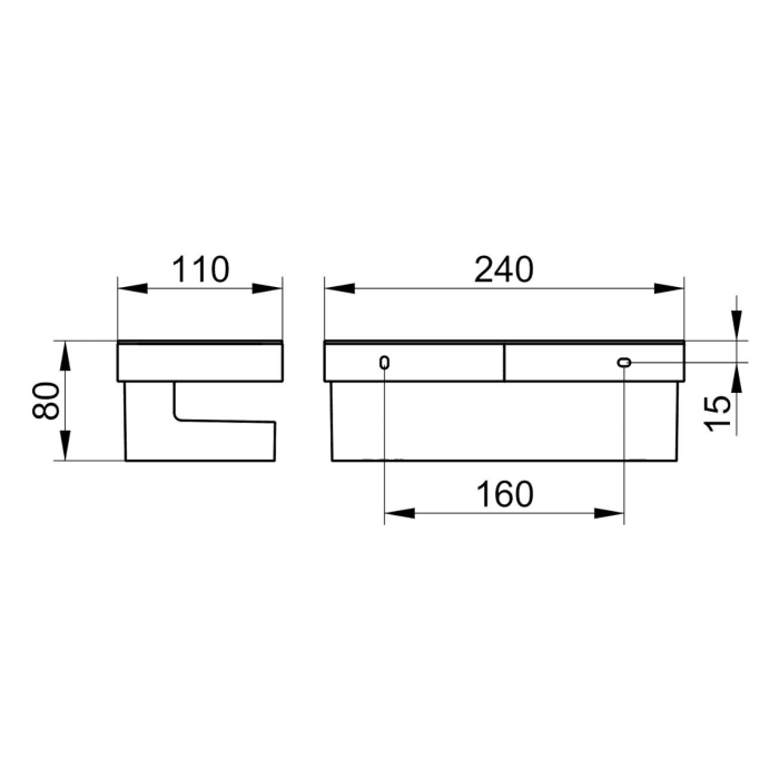 Keuco Moll Duschkorb, ohne Glasabzieher