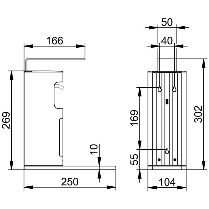 Keuco Plan Desinfektionsmittelspender, Wandmodell
