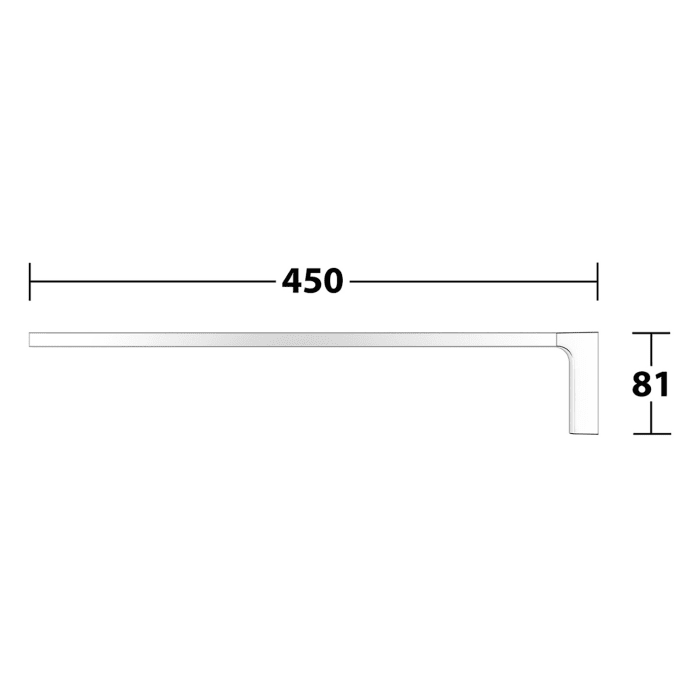 Keuco EDITION 11 Handtuchhalter einarmig, starr, 34 cm