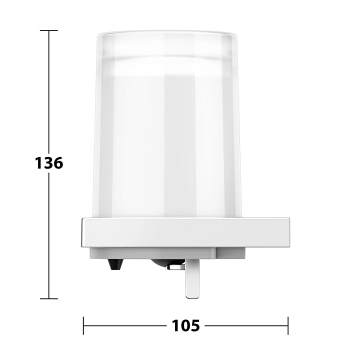 Keuco EDITION 11 Seifenspender mit mattiertem Stülpglas