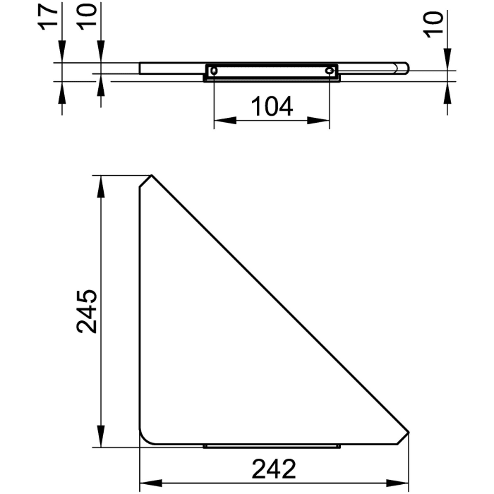 Keuco EDITION 400 Eckduschablage