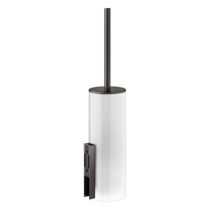 Keuco EDITION 400 Toilettenbürstengarnitur mit Glasgehäuse und Deckel, Wandmodell