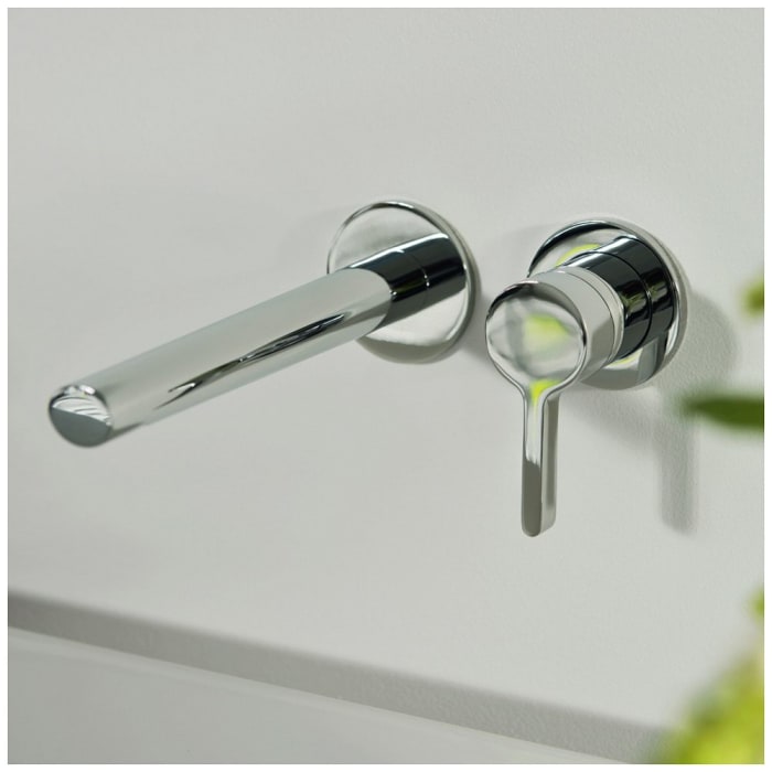 Keuco EDITION 400 Einhebel-Waschtischmischer Unterputz, 2-Loch, Ausladung 16,5 cm