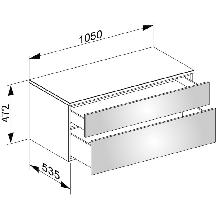 Keuco EDITION 400 Sideboard 105 x 47,2 x 53,5 cm