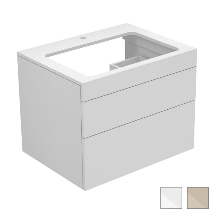 Keuco EDITION 400 Waschtischunterbau 70 x 53,5 cm, mit Hahnlochbohrung