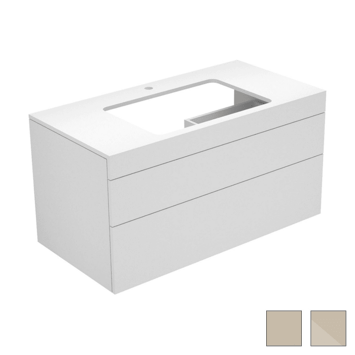 Keuco EDITION 400 Waschtischunterbau 105 x 53,5 cm, mit Hahnlochbohrung