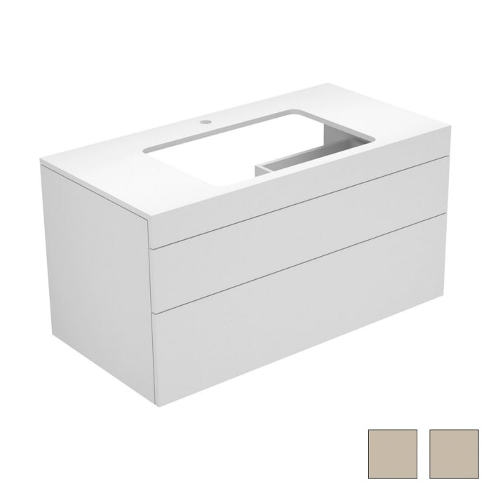 Keuco EDITION 400 Waschtischunterbau 105 x 53,5 cm, mit Hahnlochbohrung