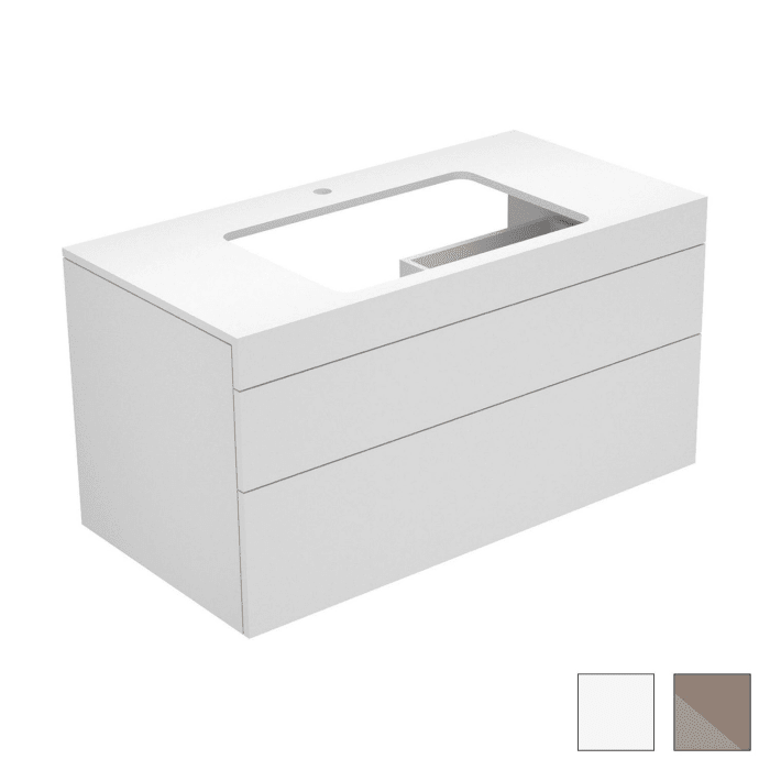Keuco EDITION 400 Waschtischunterbau 105 x 53,5 cm, mit Hahnlochbohrung