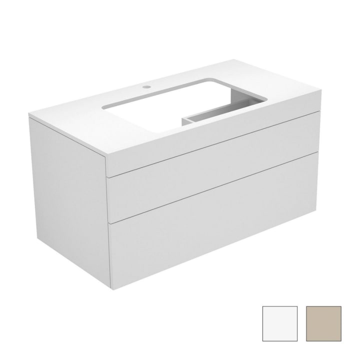 Keuco EDITION 400 Waschtischunterbau 105 x 53,5 cm, mit Hahnlochbohrung