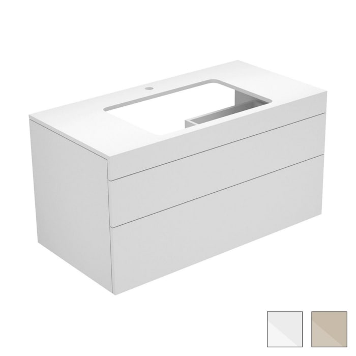 Keuco EDITION 400 Waschtischunterbau 105 x 53,5 cm, mit Hahnlochbohrung