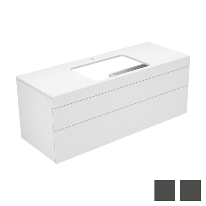 Keuco EDITION 400 Waschtischunterbau 140 x 53,5 cm, mit Hahnlochbohrung