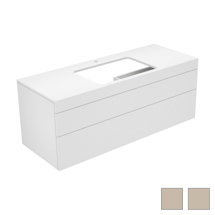 Keuco EDITION 400 Waschtischunterbau 140 x 53,5 cm, mit Hahnlochbohrung