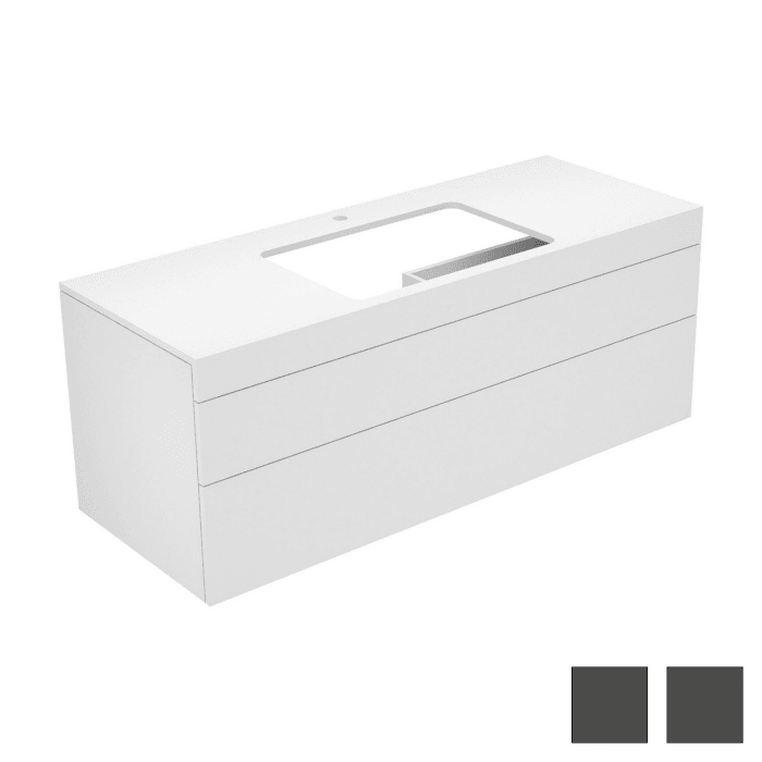 Keuco EDITION 400 Waschtischunterbau 140 x 53,5 cm, mit Hahnlochbohrung