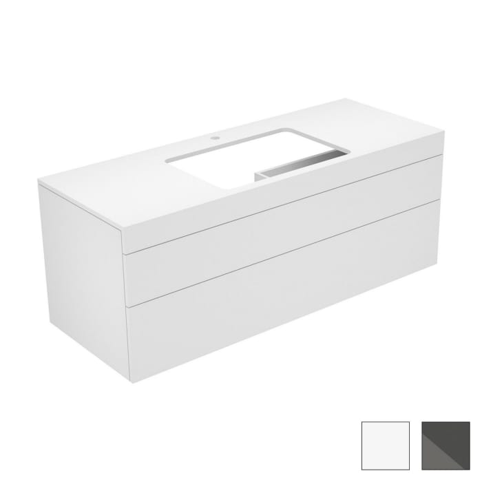 Keuco EDITION 400 Waschtischunterbau 140 x 53,5 cm, mit Hahnlochbohrung