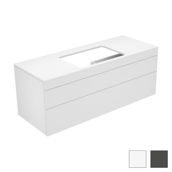 Keuco EDITION 400 Waschtischunterbau 140 x 53,5 cm, ohne Hahnlochbohrung