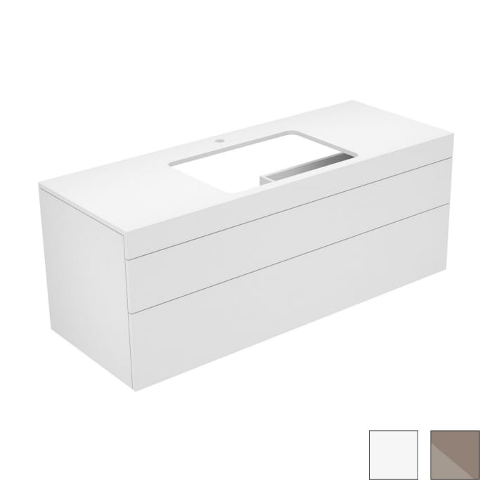 Keuco EDITION 400 Waschtischunterbau 140 x 53,5 cm, mit Hahnlochbohrung