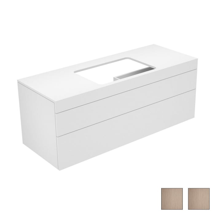 Keuco EDITION 400 Waschtischunterbau 140 x 53,5 cm, ohne Hahnlochbohrung