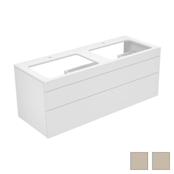 Keuco EDITION 400 Waschtischunterbau 140 x 53,5 cm, mit Hahnlochbohrung