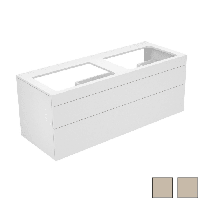 Keuco EDITION 400 Waschtischunterbau 140 x 53,5 cm, ohne Hahnlochbohrung