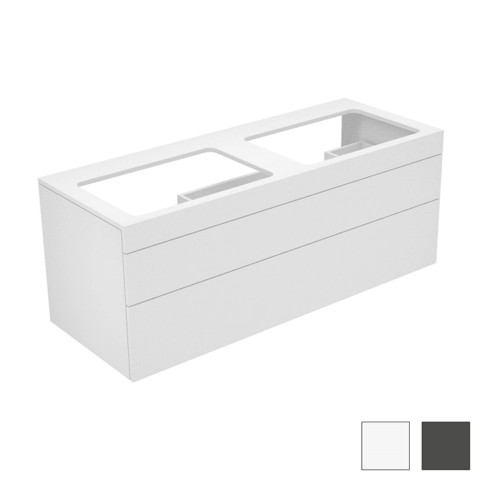 Keuco EDITION 400 Waschtischunterbau 140 x 53,5 cm, ohne Hahnlochbohrung