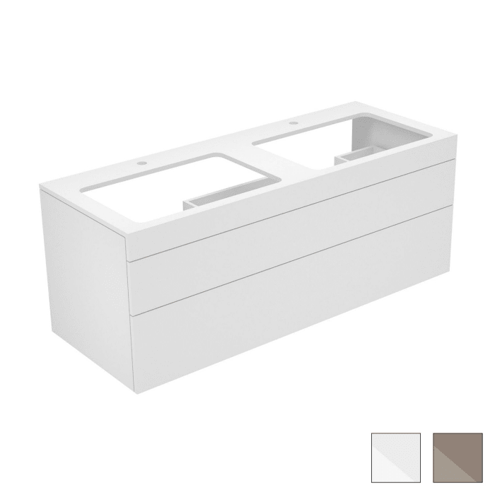Keuco EDITION 400 Waschtischunterbau 140 x 53,5 cm, mit Hahnlochbohrung