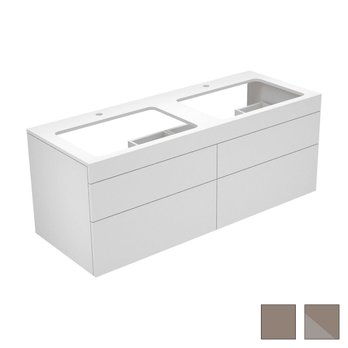 Keuco EDITION 400 Waschtischunterbau 140 x 53,5 cm, mit Hahnlochbohrung