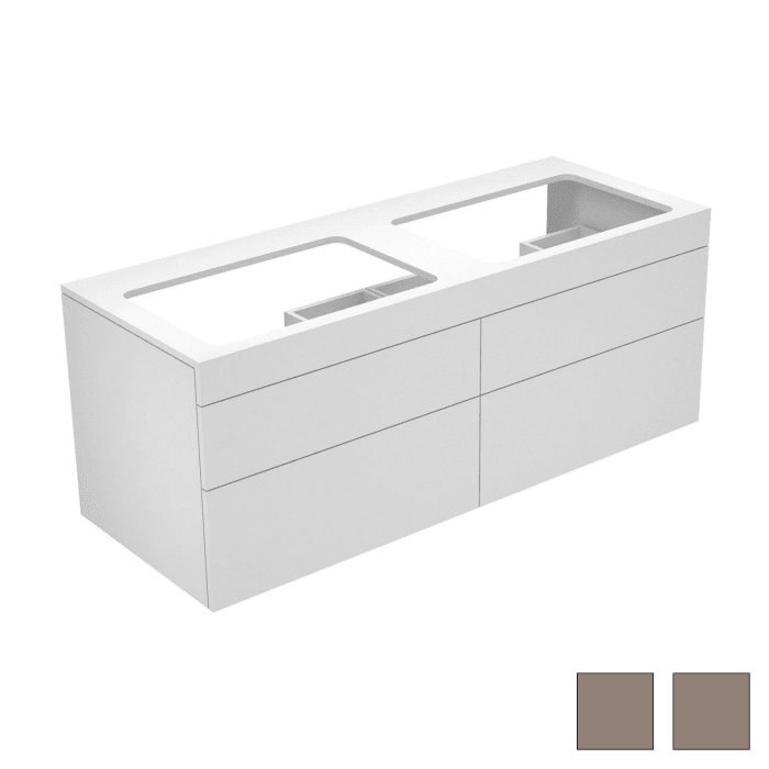 Keuco EDITION 400 Waschtischunterbau 140 x 53,5 cm, ohne Hahnlochbohrung