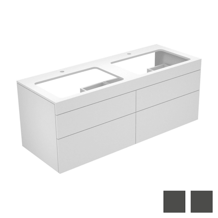 Keuco EDITION 400 Waschtischunterbau 140 x 53,5 cm, mit Hahnlochbohrung