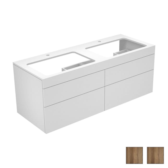 Keuco EDITION 400 Waschtischunterbau 140 x 53,5 cm, mit Hahnlochbohrung