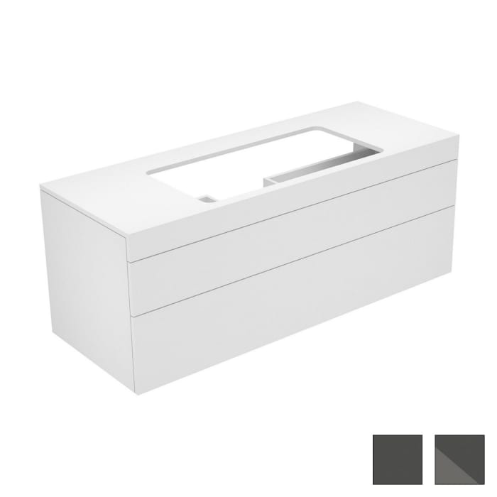 Keuco EDITION 400 Waschtischunterbau 140 x 53,5 cm, ohne Hahnlochbohrung