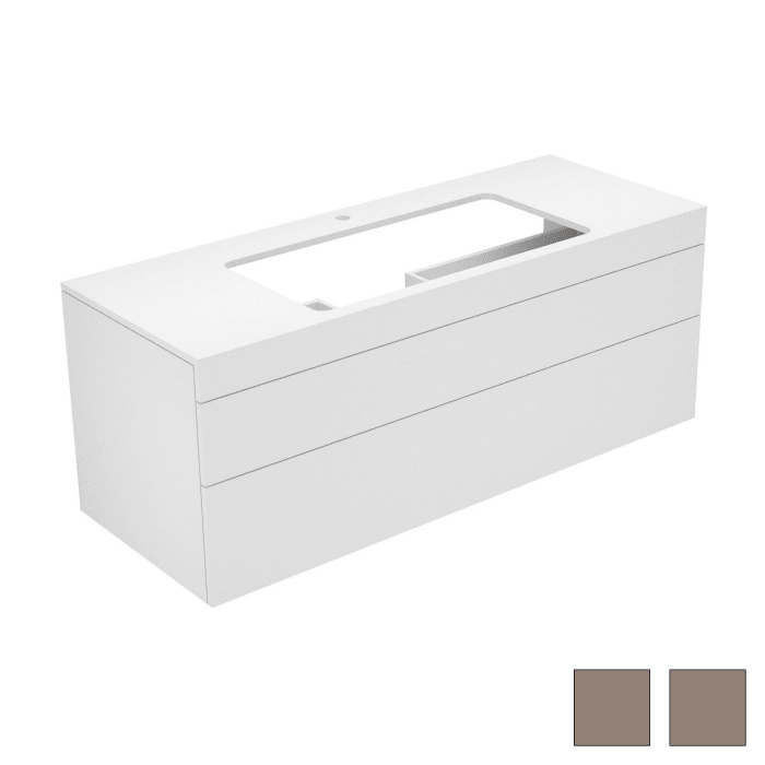 Keuco EDITION 400 Waschtischunterbau 140 x 53,5 cm, mit Hahnlochbohrung