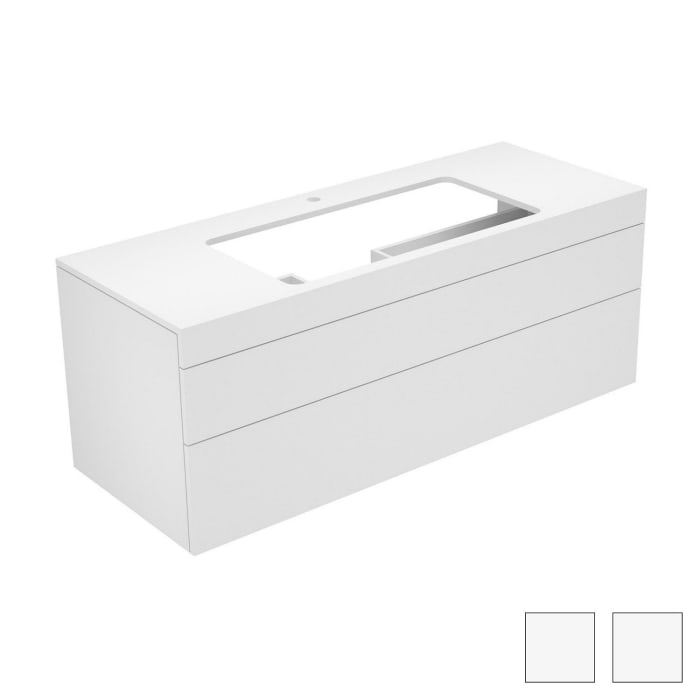 Keuco EDITION 400 Waschtischunterbau 140 x 53,5 cm, mit Hahnlochbohrung