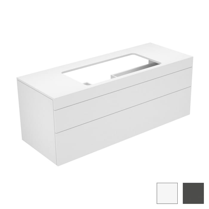 Keuco EDITION 400 Waschtischunterbau 140 x 53,5 cm, ohne Hahnlochbohrung