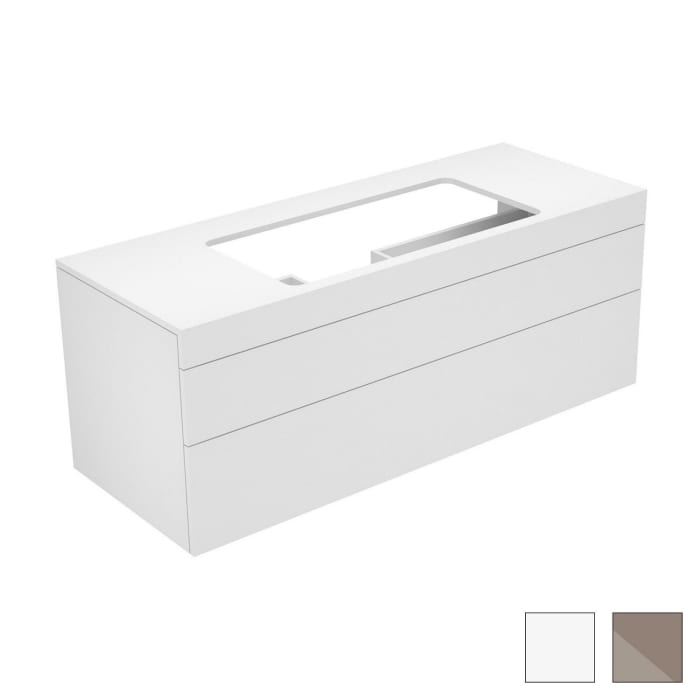 Keuco EDITION 400 Waschtischunterbau 140 x 53,5 cm, ohne Hahnlochbohrung