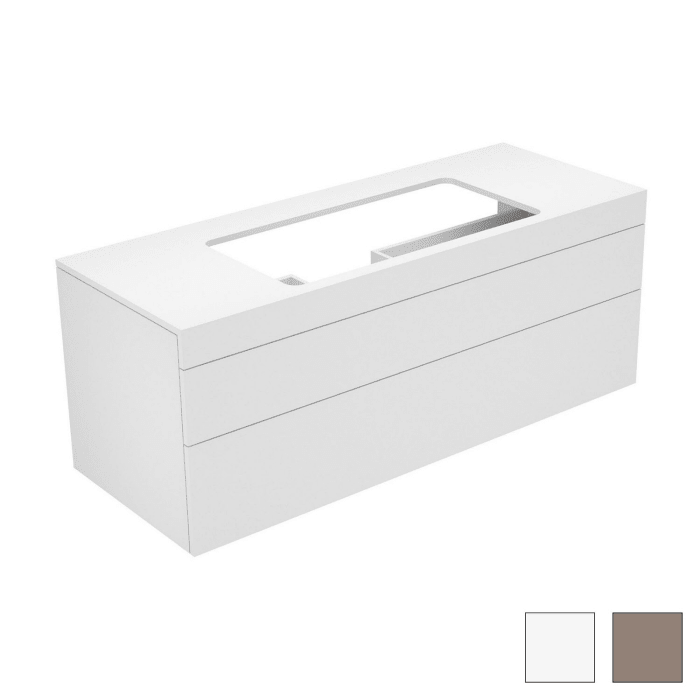 Keuco EDITION 400 Waschtischunterbau 140 x 53,5 cm, ohne Hahnlochbohrung