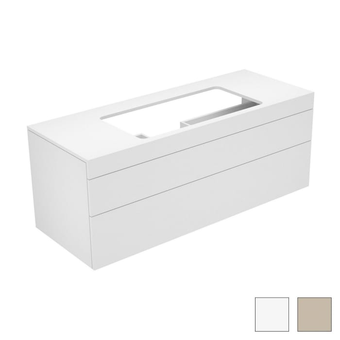 Keuco EDITION 400 Waschtischunterbau 140 x 53,5 cm, ohne Hahnlochbohrung