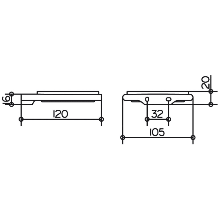 Keuco EDITION 400 Ersatz-Echtkristall-Seifenschale