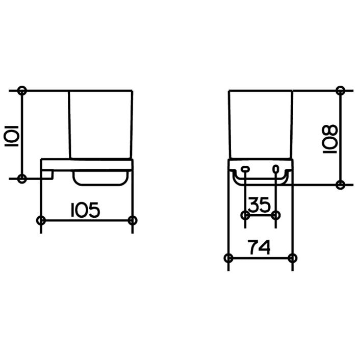 Keuco Ersatz Echtkristall-Glas