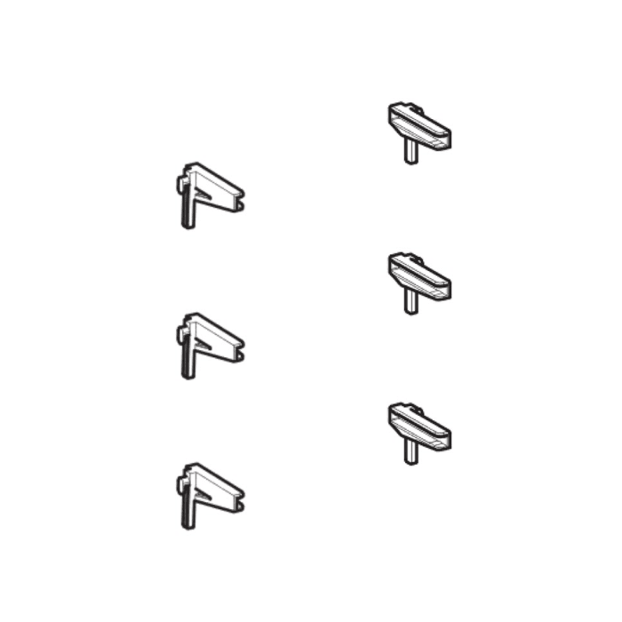 Keuco EDITION 400  Bodenträgersatz für Einbau-Spiegelschrank 141 cm