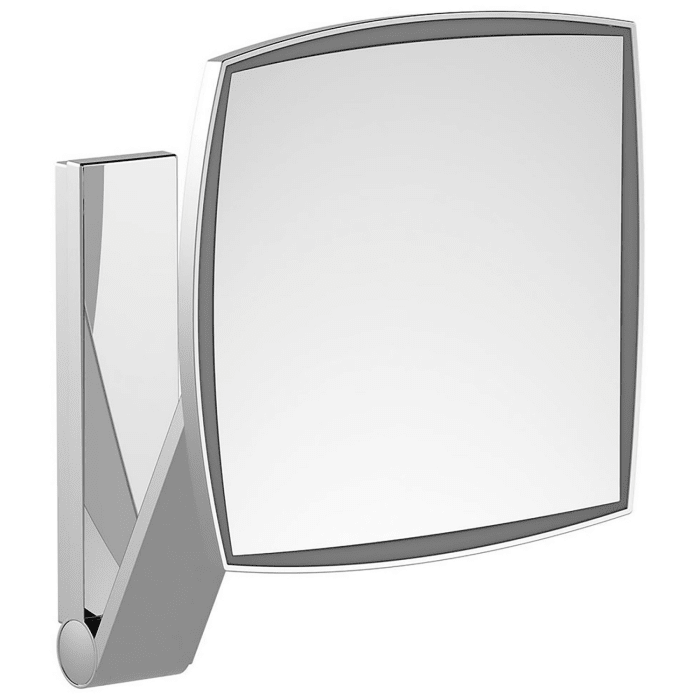 Keuco iLook-move Kosmetikspiegel rechteckig mit 5-fach Vergrößerung, LED Beleuchtet, UP-Kabelführung