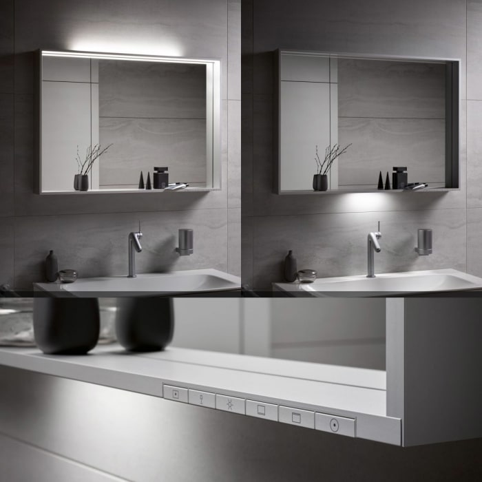 Keuco Plan Lichtspiegel 46 x 85 cm, mit Spiegelheizung