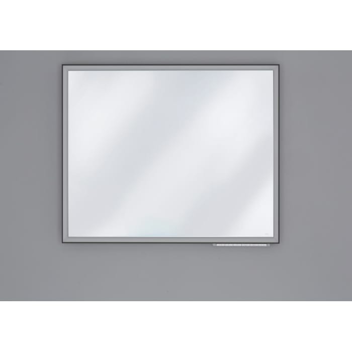 Keuco Royal Lumos Badspiegel 70 x 65 cm mit Spiegelheizung in Schwarz-Eloxiert