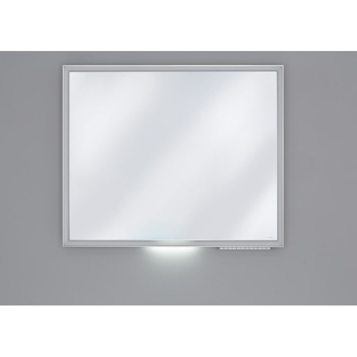 Keuco Royal Lumos Badspiegel 90 x 65 cm mit Spiegelheizung und DALI-Steuerung in silber eloxiert