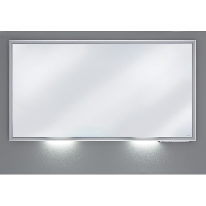 Keuco Royal Lumos Badspiegel 120 x 65 cm mit Spiegelheizung und DALI-Steuerung in silber eloxiert