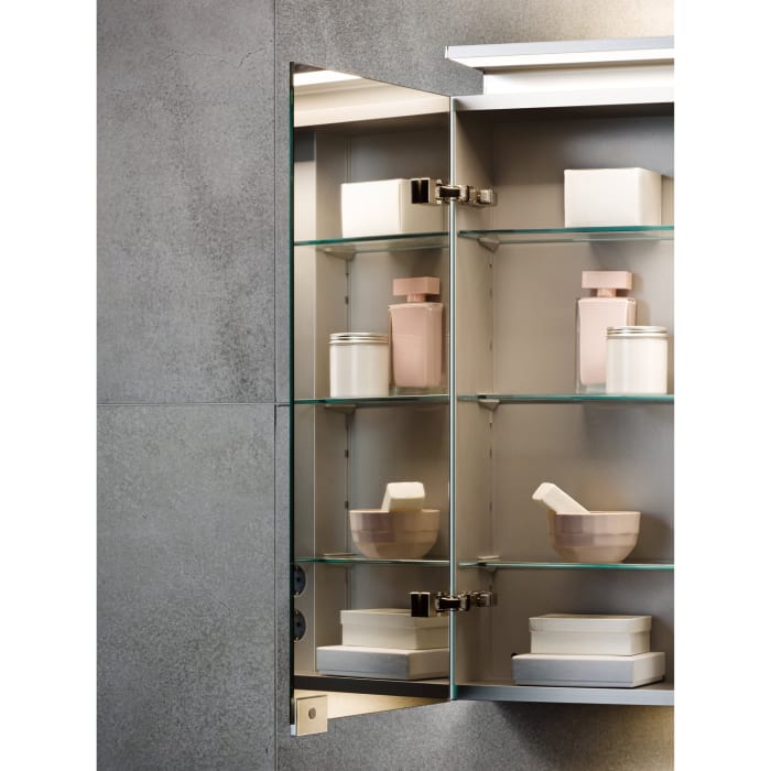 Keuco Royal L1 Spiegelschrank 130 cm, 2 innenliegenden Schubkästen