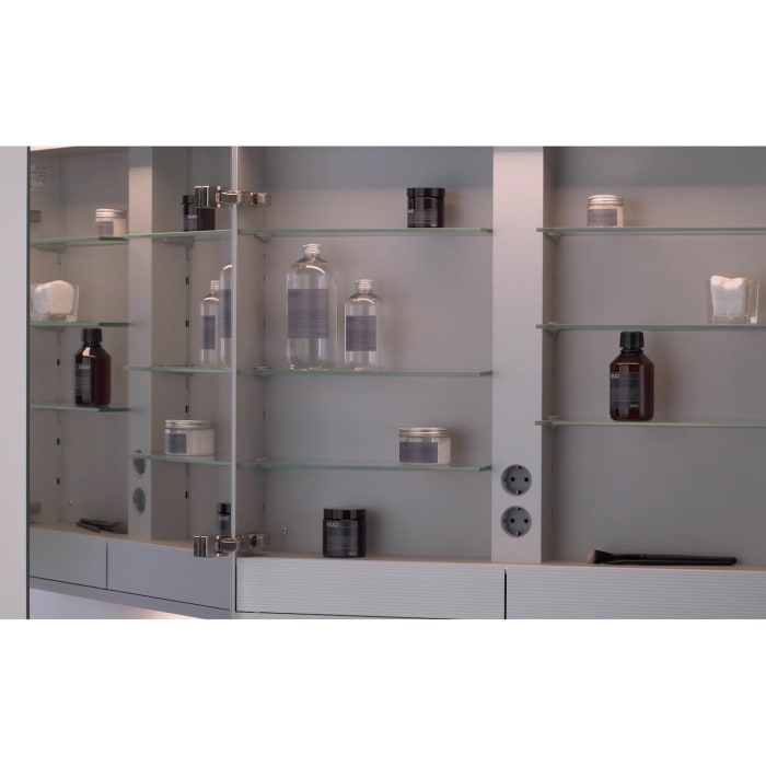 Keuco Royal L1 Spiegelschrank 130 cm, 2 innenliegenden Schubkästen